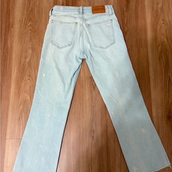 Lucky Brand Light Blue Straight-Leg Jeans with Yellow Daisy Embroidery - Picture 11 of 13